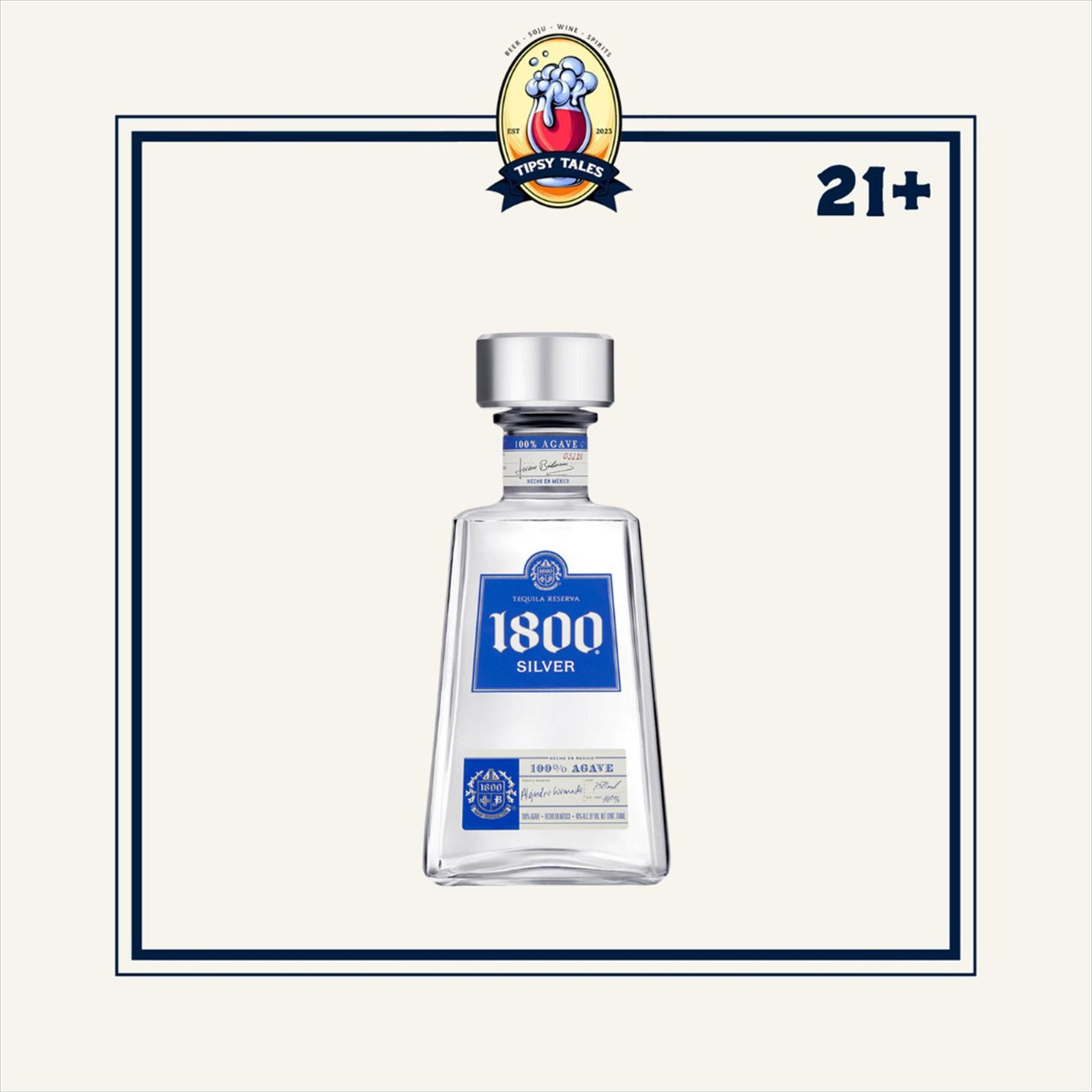 1800 Silver Tequila  Reserve 750ml 1