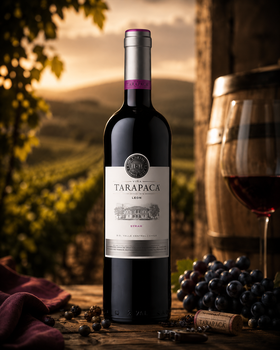 Chile Red Wine Tarapaca Shyrah 750ml 1