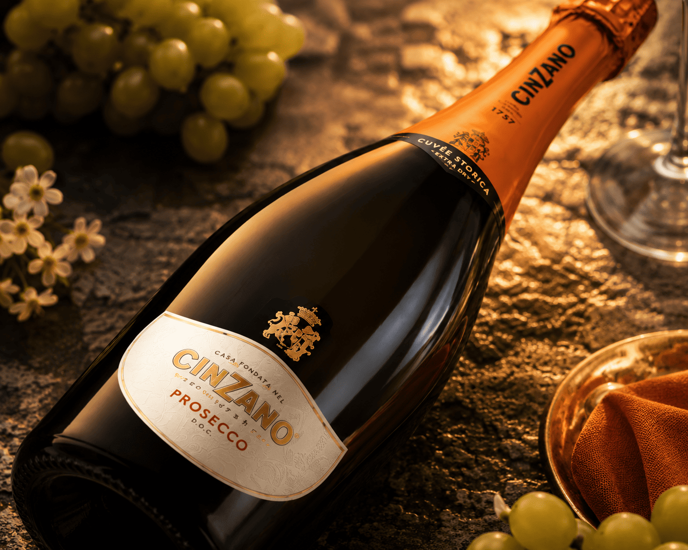 Cinzano Prosecco D.O.C Italian Dry Sparkling Wine 750ml 3