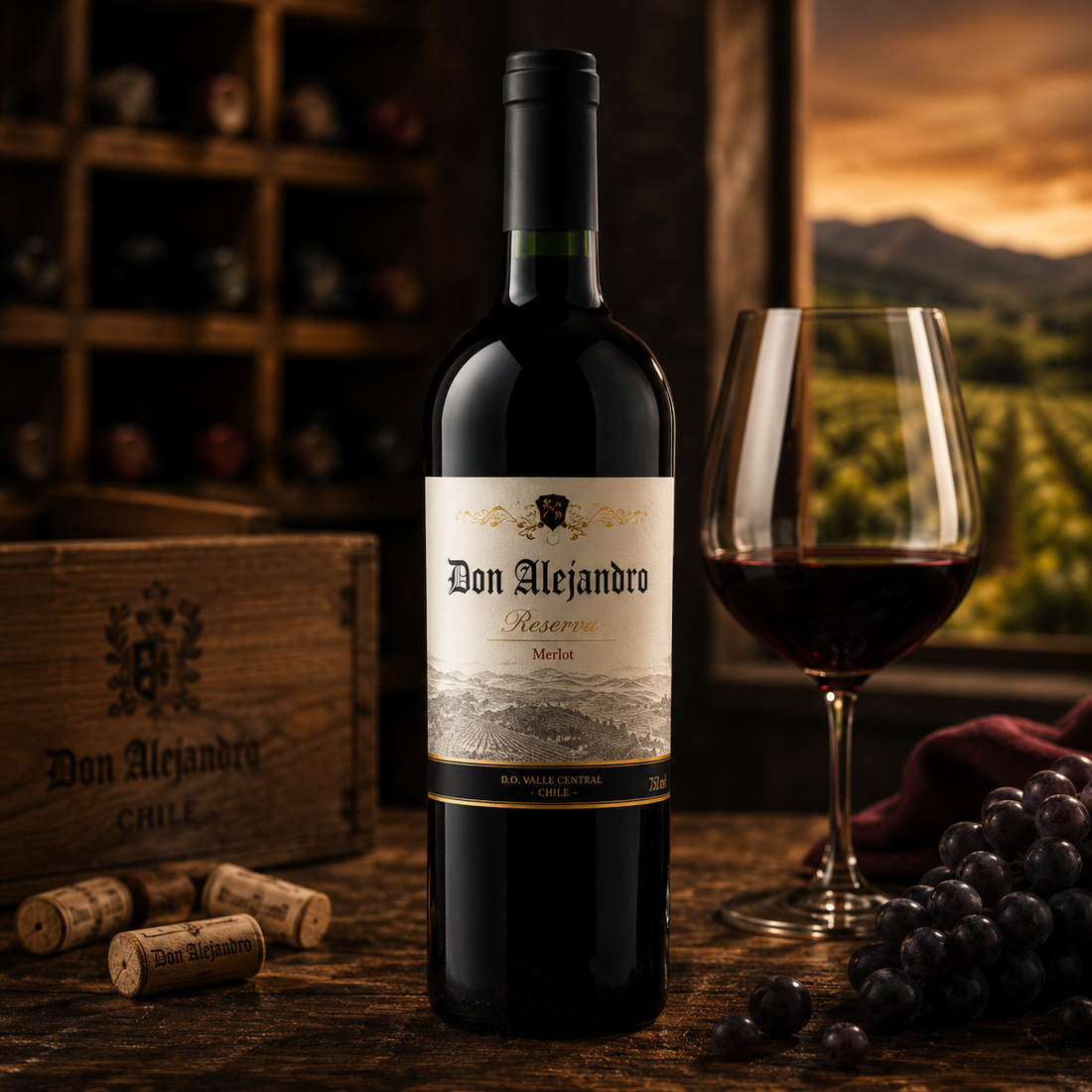 Don Alejandro Gran Reserva Merlot Chile Wine 750ml 1