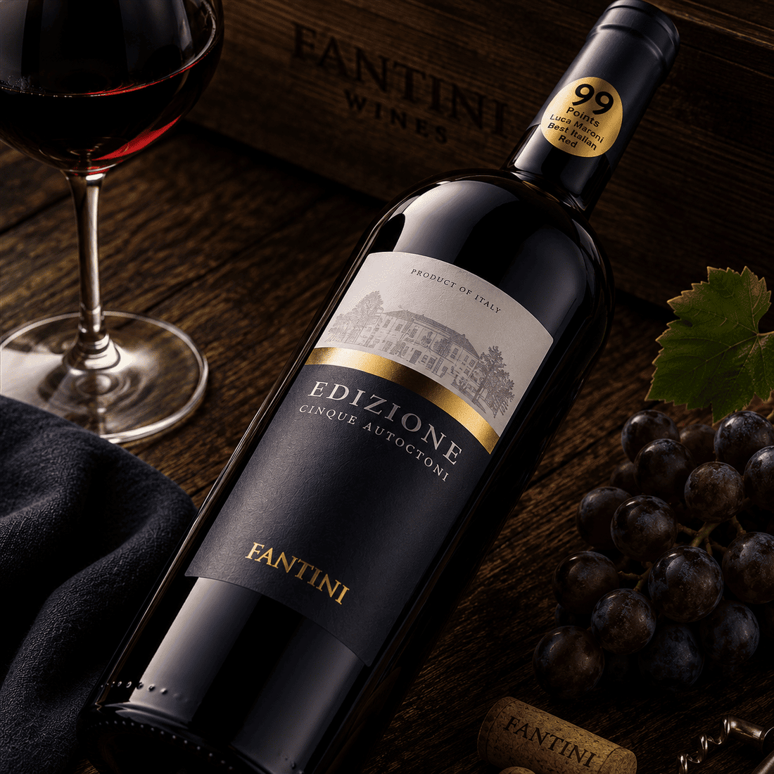 Edizione Cinque Autoctoni Fantini Farnese Italian Red Wine 750ml 1