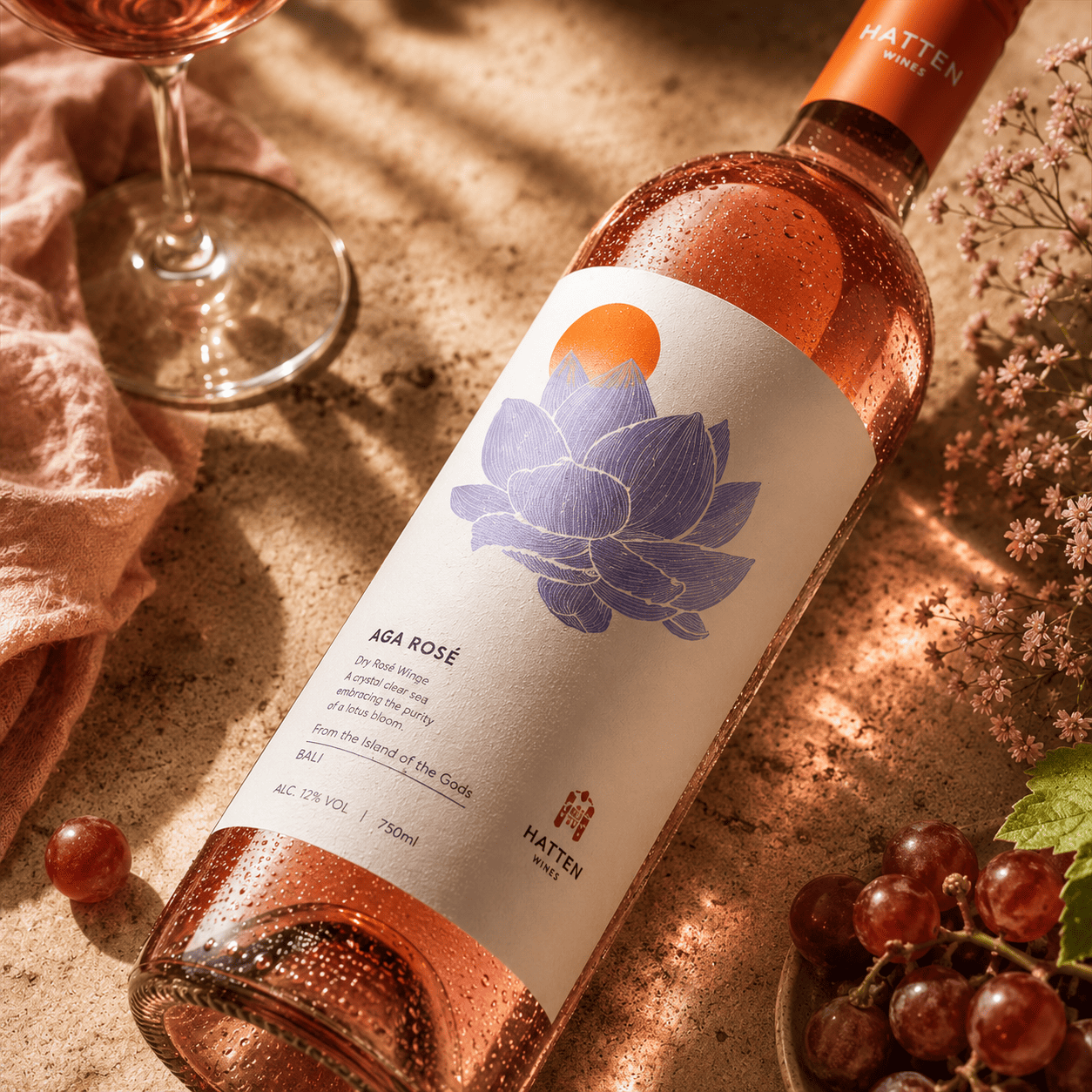 Hatten Aga Rose Wine 750ml 3