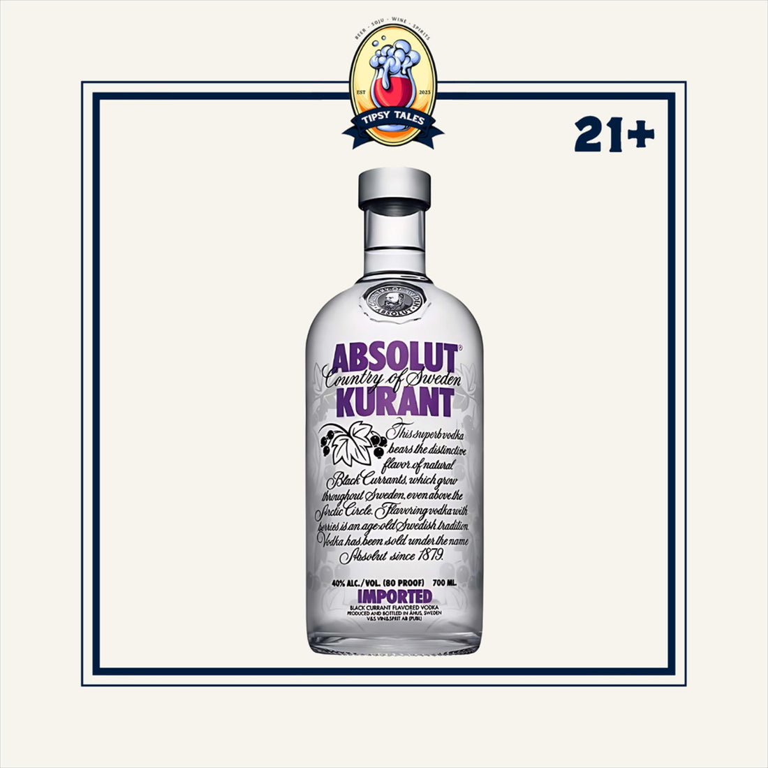 Absolut Kurant Vodka 700ml 1