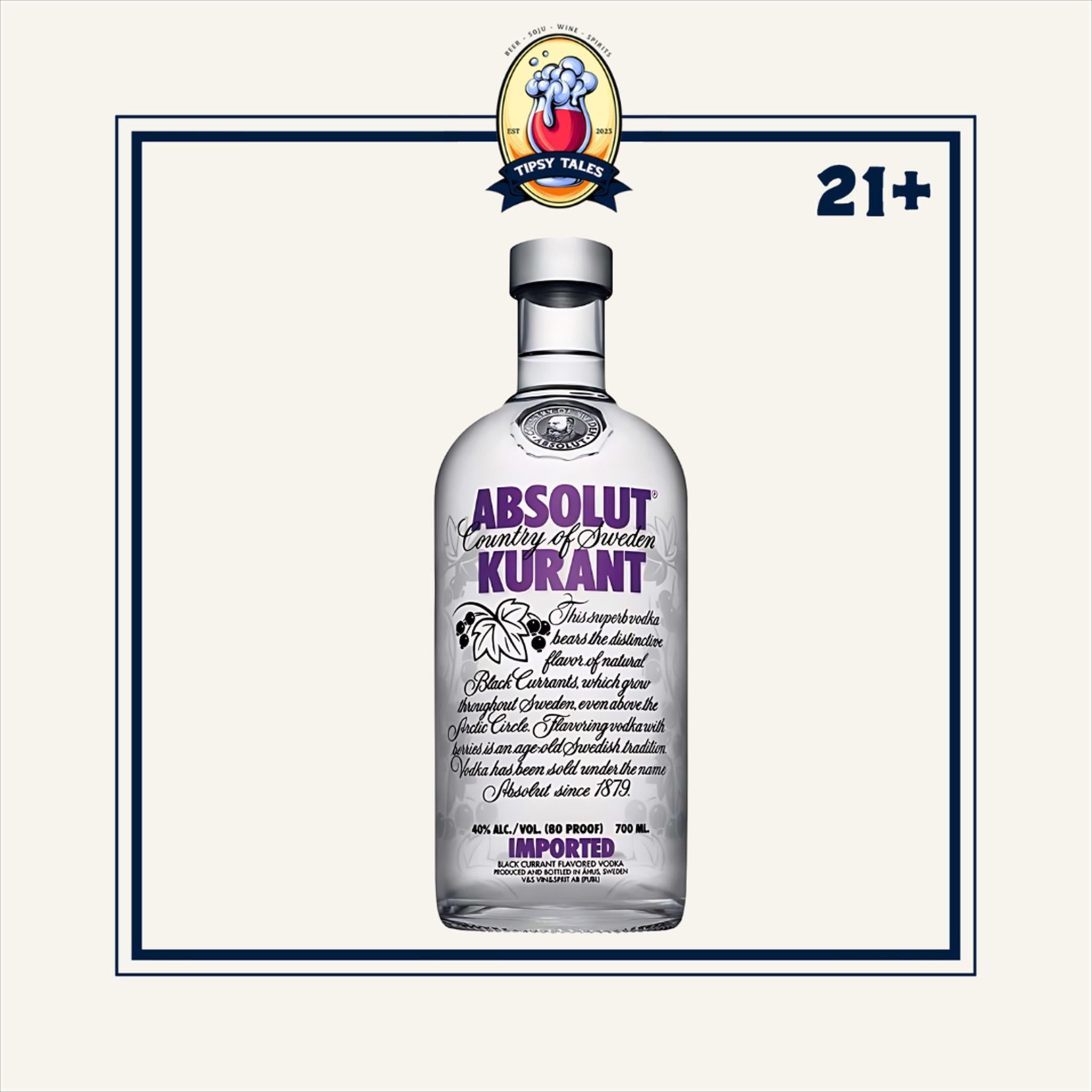 Absolut Kurant Vodka 700ml 1