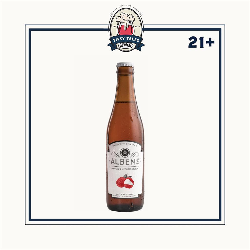 Albens Apple Cider Lychee 330ml 1