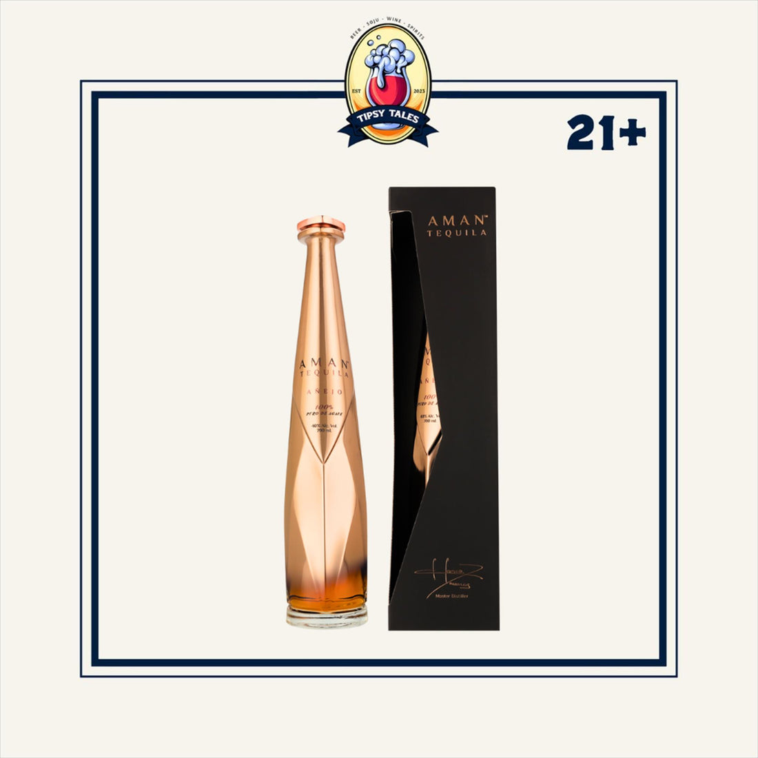 Aman Tequila Anejo 750ml 1