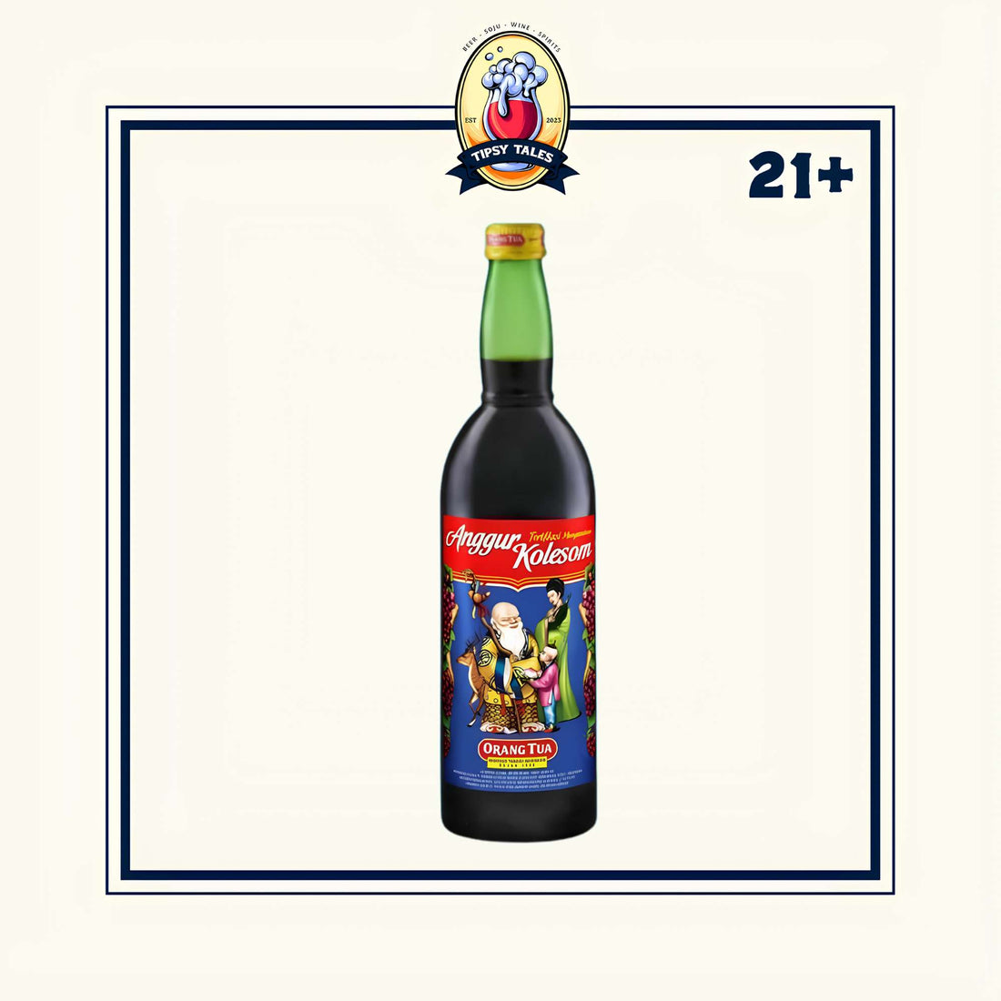 Anggur Kolesom Biru (19.2%) Cap Orang Tua 620ml 1