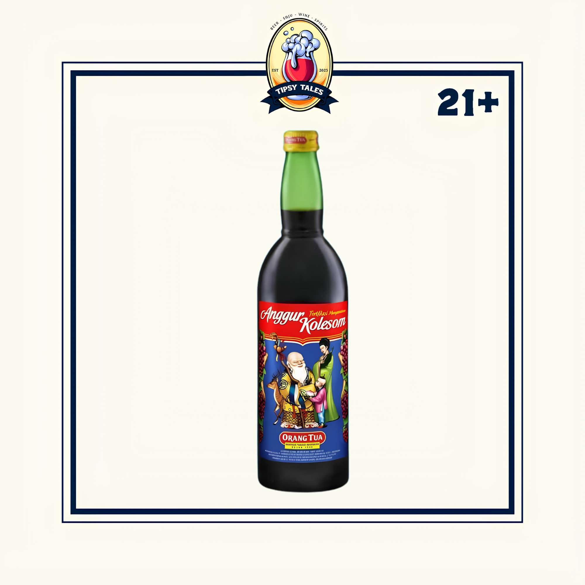 Anggur Kolesom Biru (19.2%) Cap Orang Tua 620ml 1