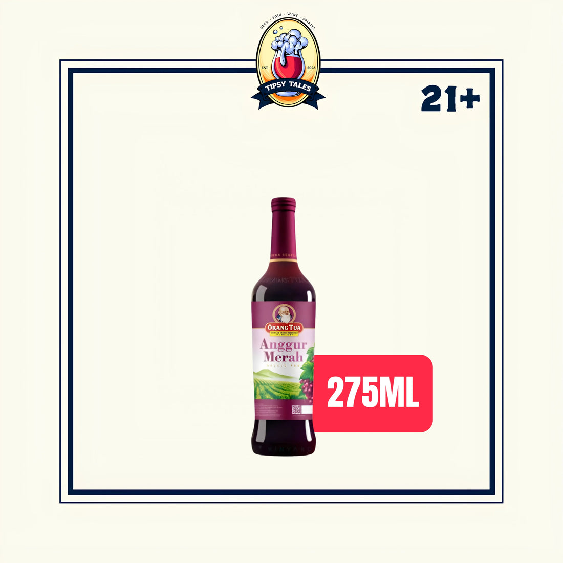 Anggur Merah Cap Orang Tua 275ml 1