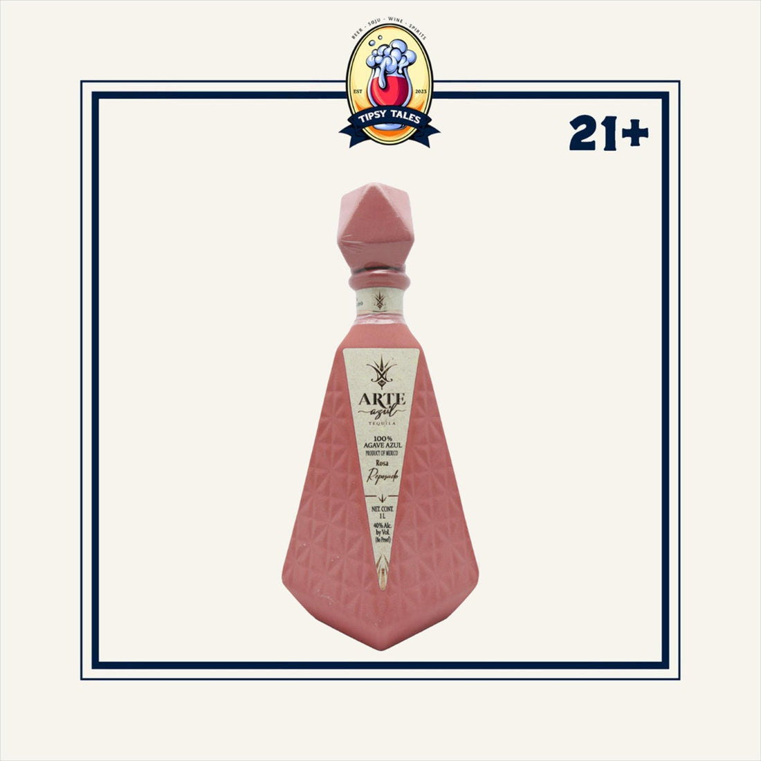 Arte Azul Rosa Reposado Tequila 1000ml 1