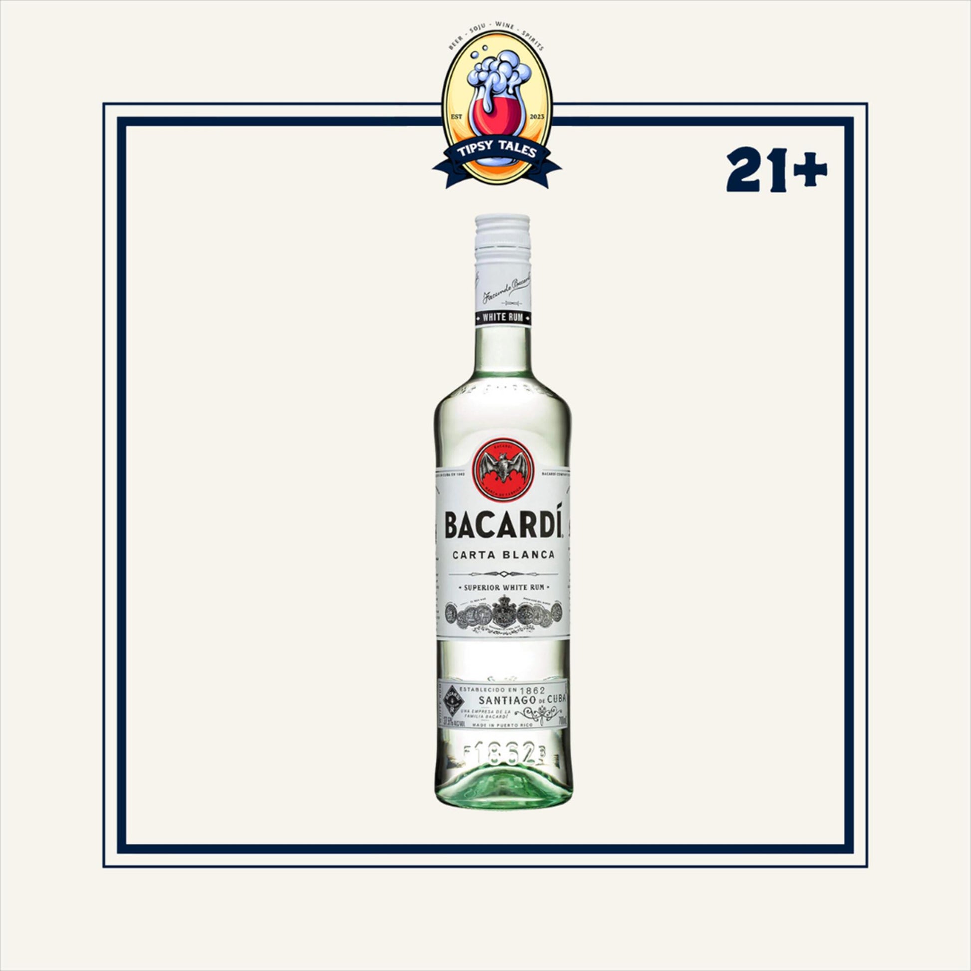 Bacardi Carta Blanca WhiteRum 750ml 1