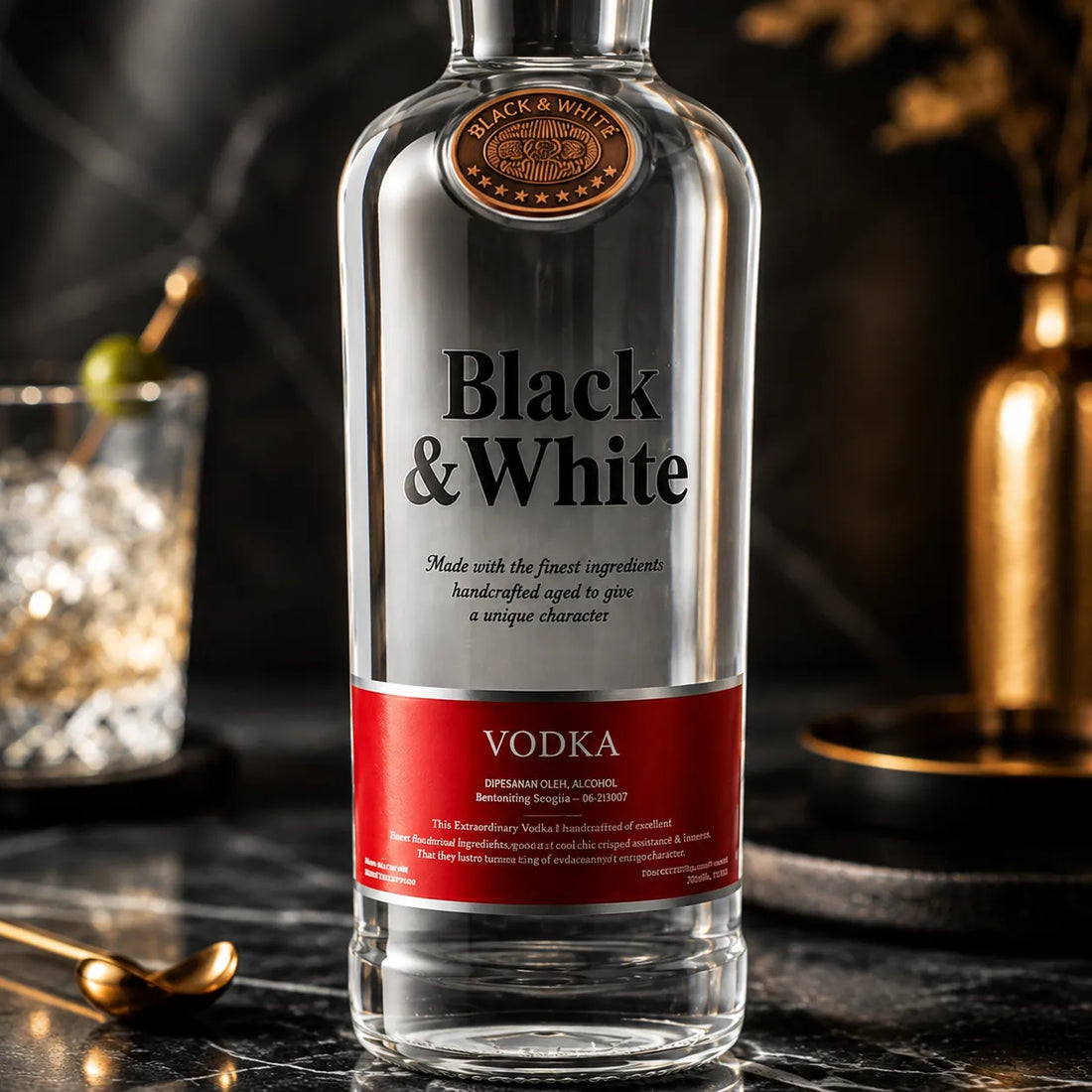 Black & White Vodka 700ml 1