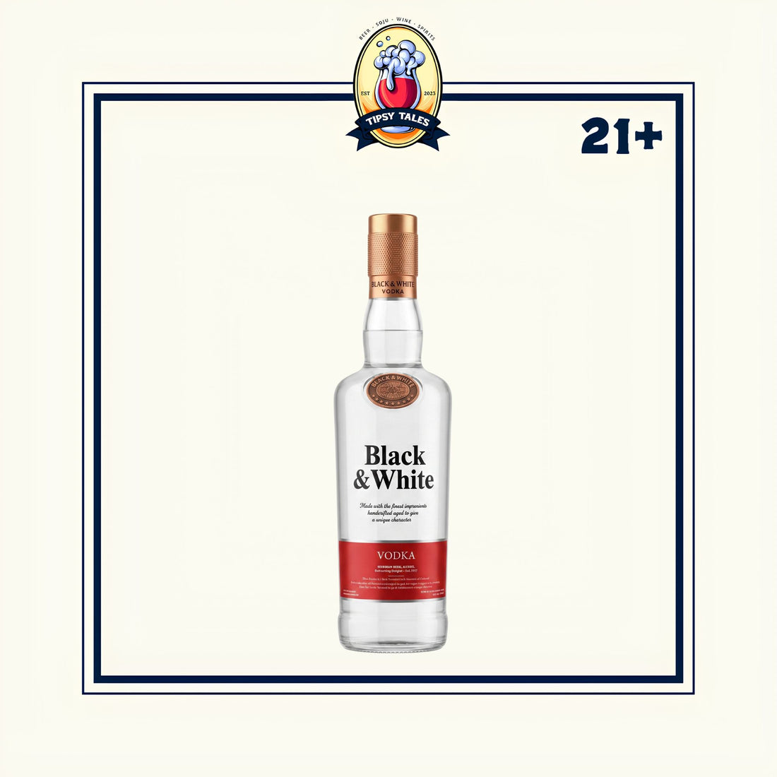 Black & White Vodka 700ml 1