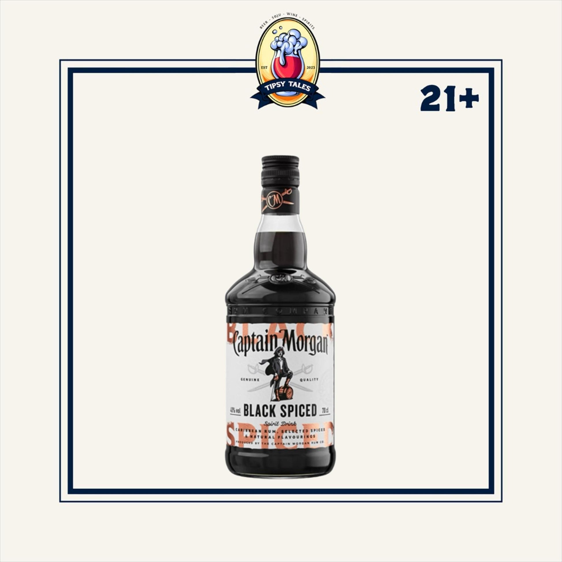 Captain Morgan Black Spiced Rum 700ml 1