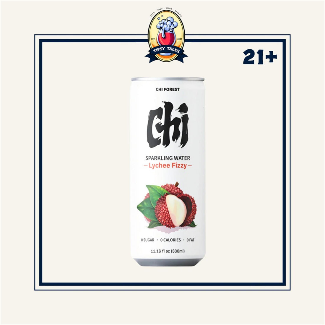 Chi Forest Sparkling WaterLychee Fizzy 330ml 1