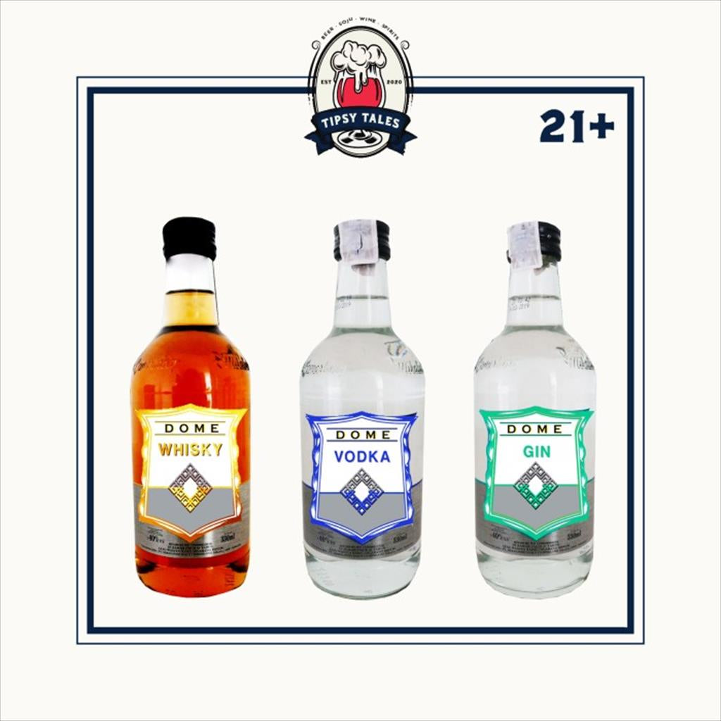 Dome Whisky / Vodka / Gin 330ml 1