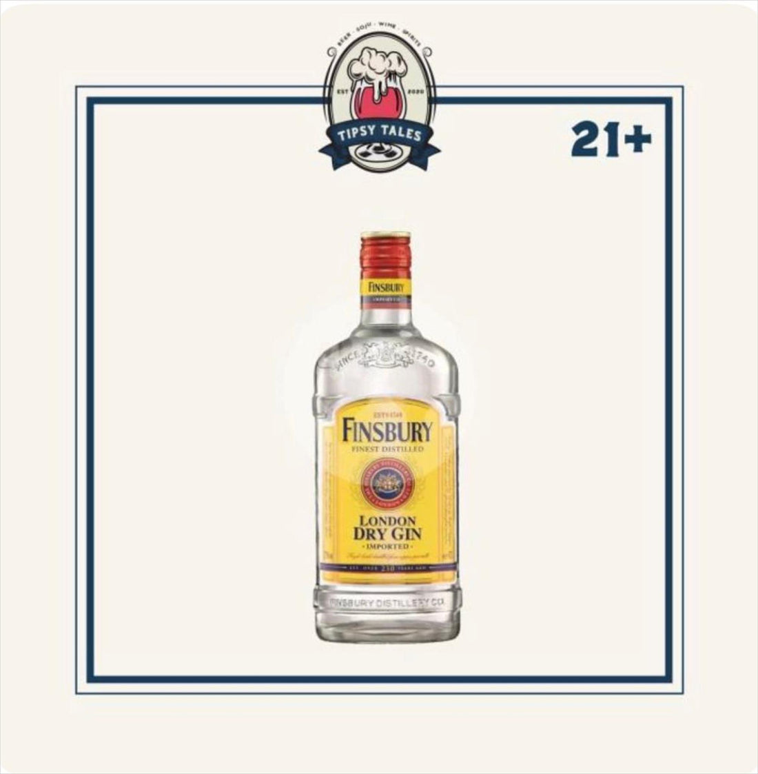 Finsbury Dry Gin 700ml London Since 1740 1