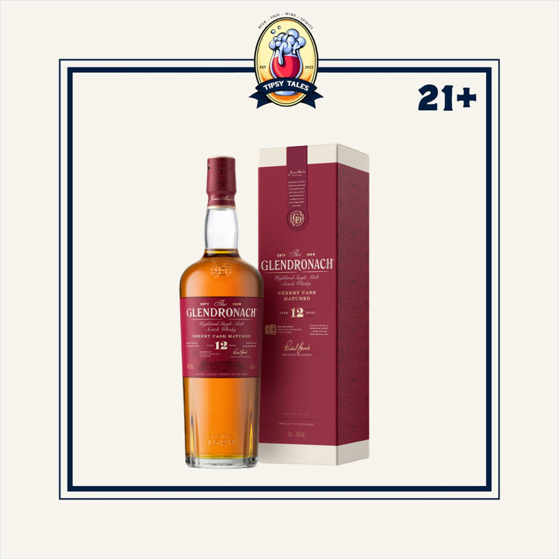Glendronach 12 Year Old Sherry Cask Matured 700ml 1