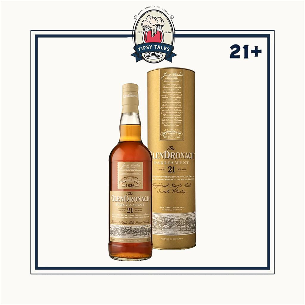 Glendronach 21 Y.O Parliament Single Malt Scotch Whiskey 700ml 1