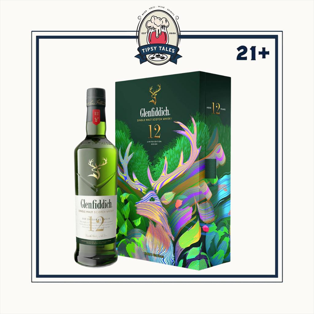 Glenfiddich 12 Years Single Malt Gift Pack with Flask 700ml 1