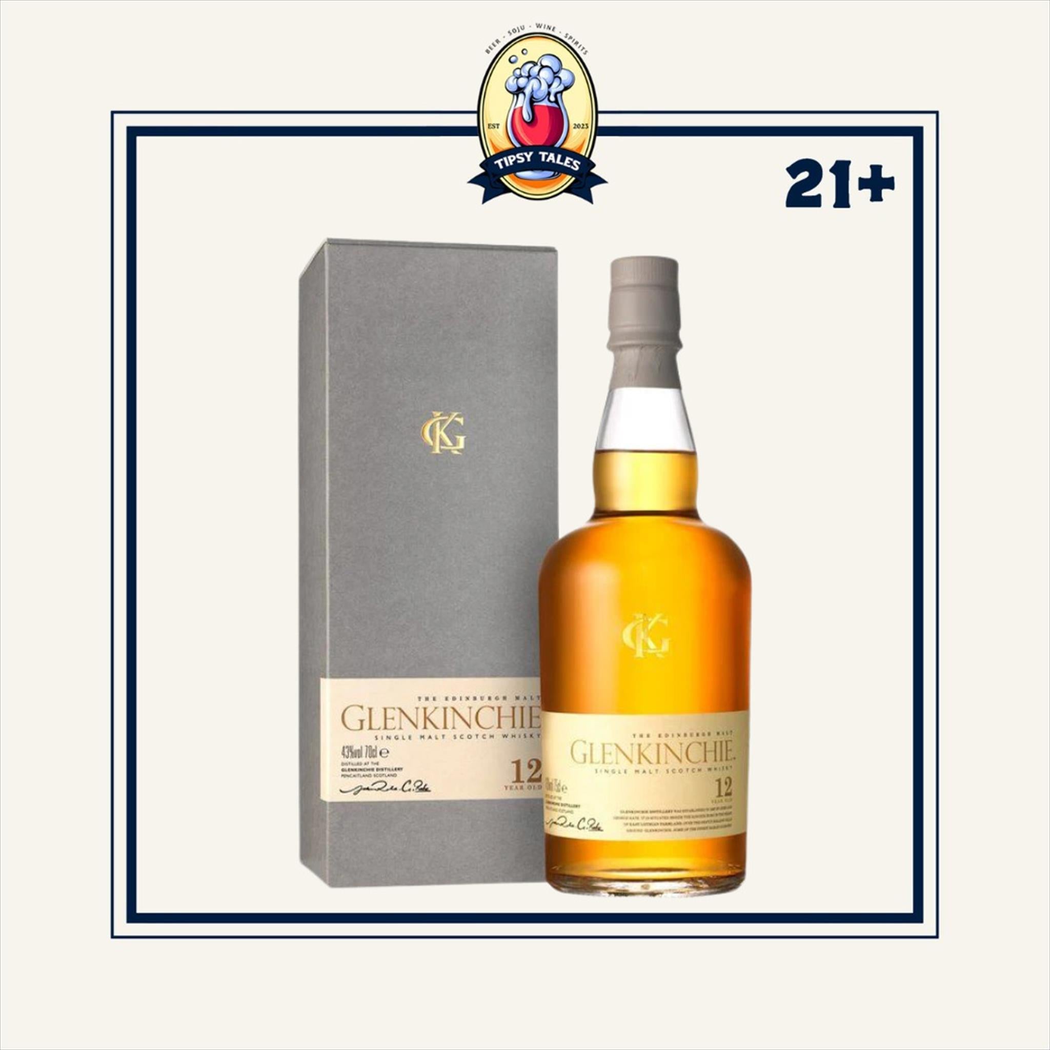 Glenkinchie 12 Years OldSingle Malt Whisky 700ml 1