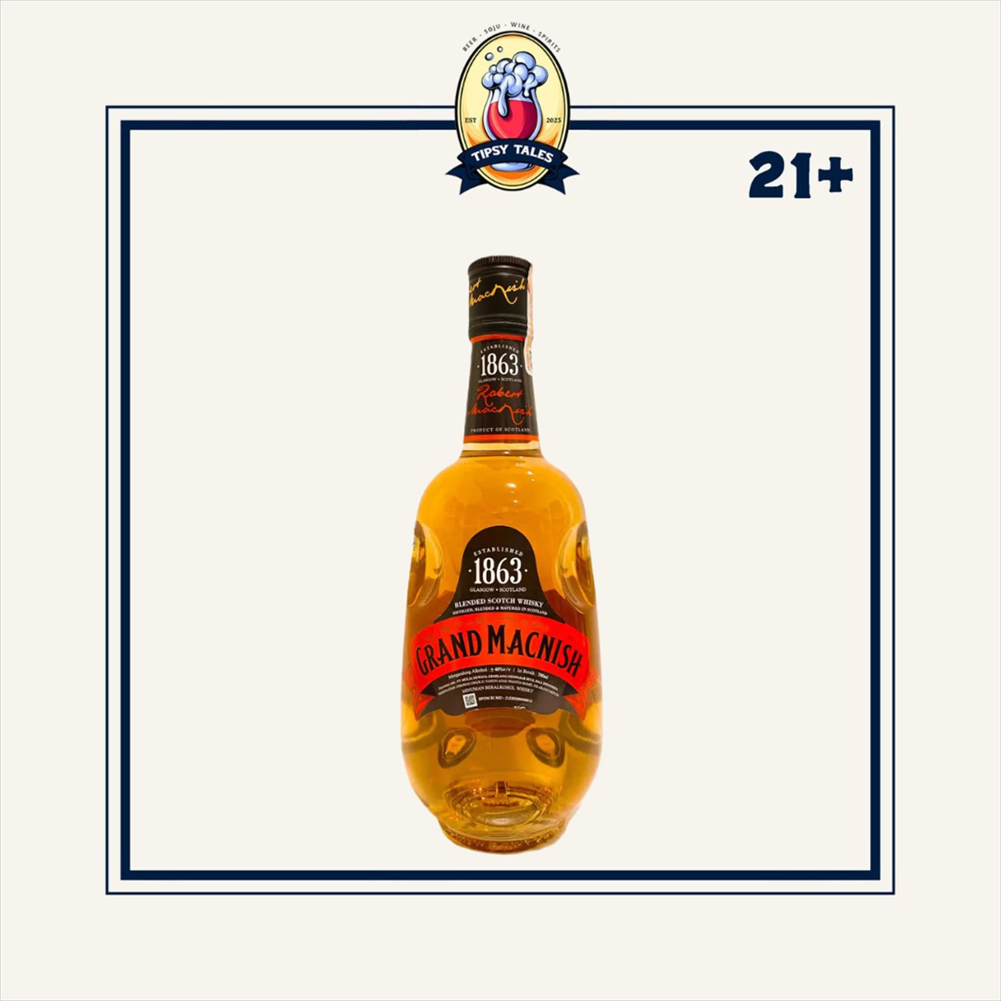Grand Macnish Blended Scotch Whisky 750ml 1