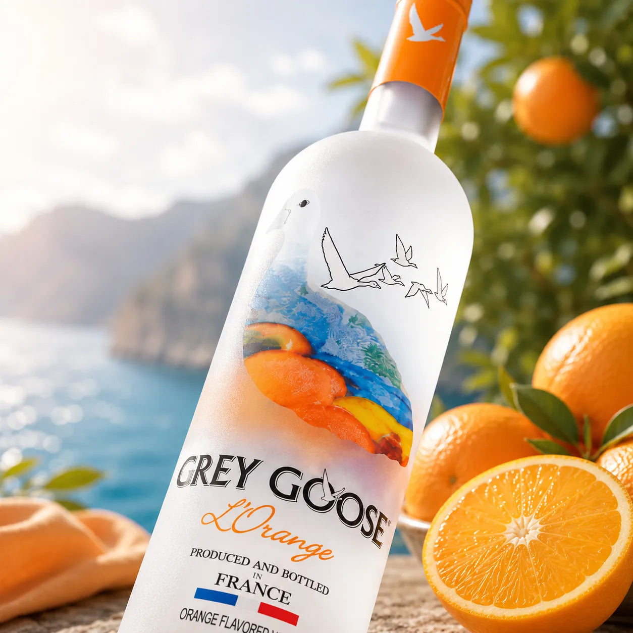 Grey Goose L`Orange Premium Orange Flavored Vodka 750ml 3