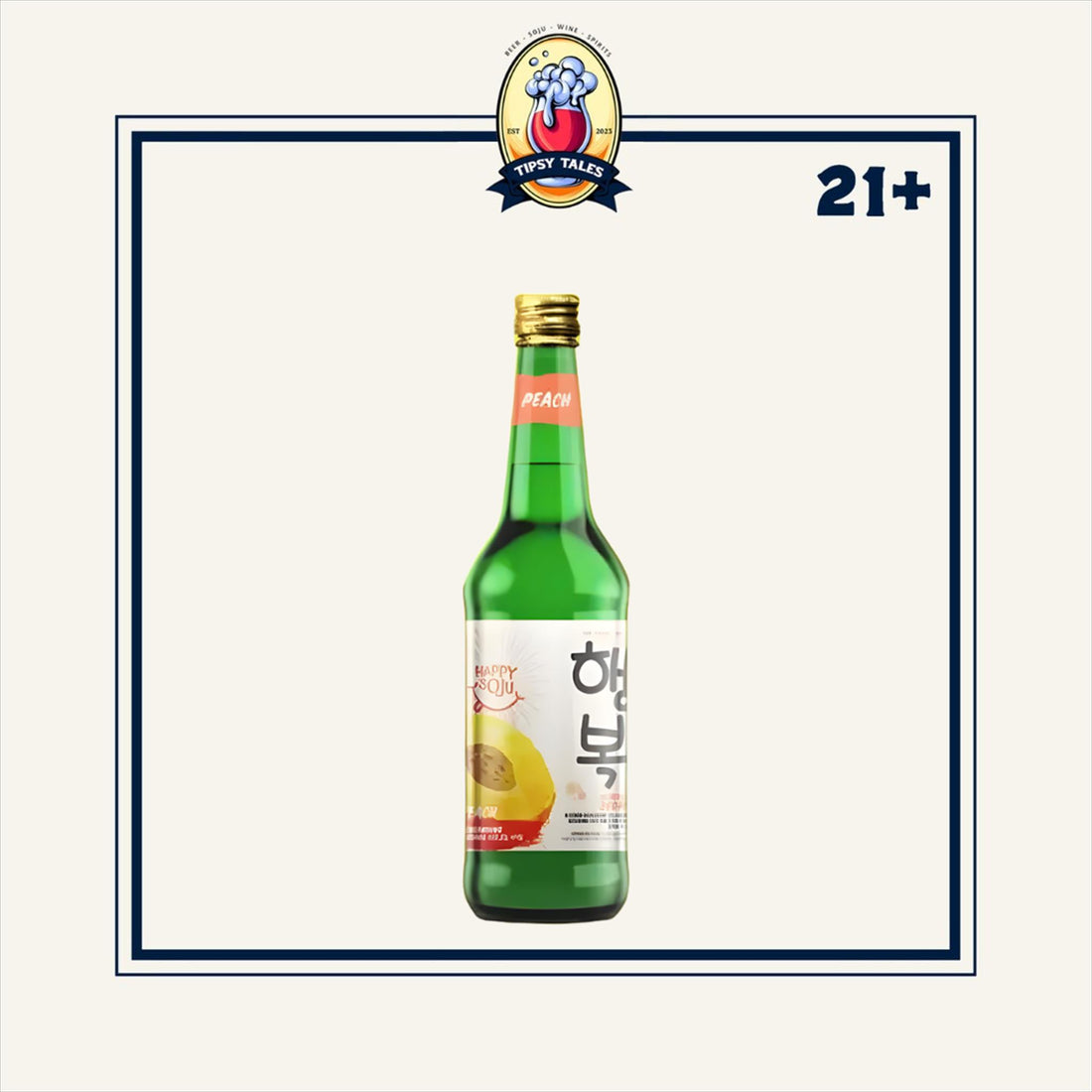 Happy Soju Peach 360ml 1