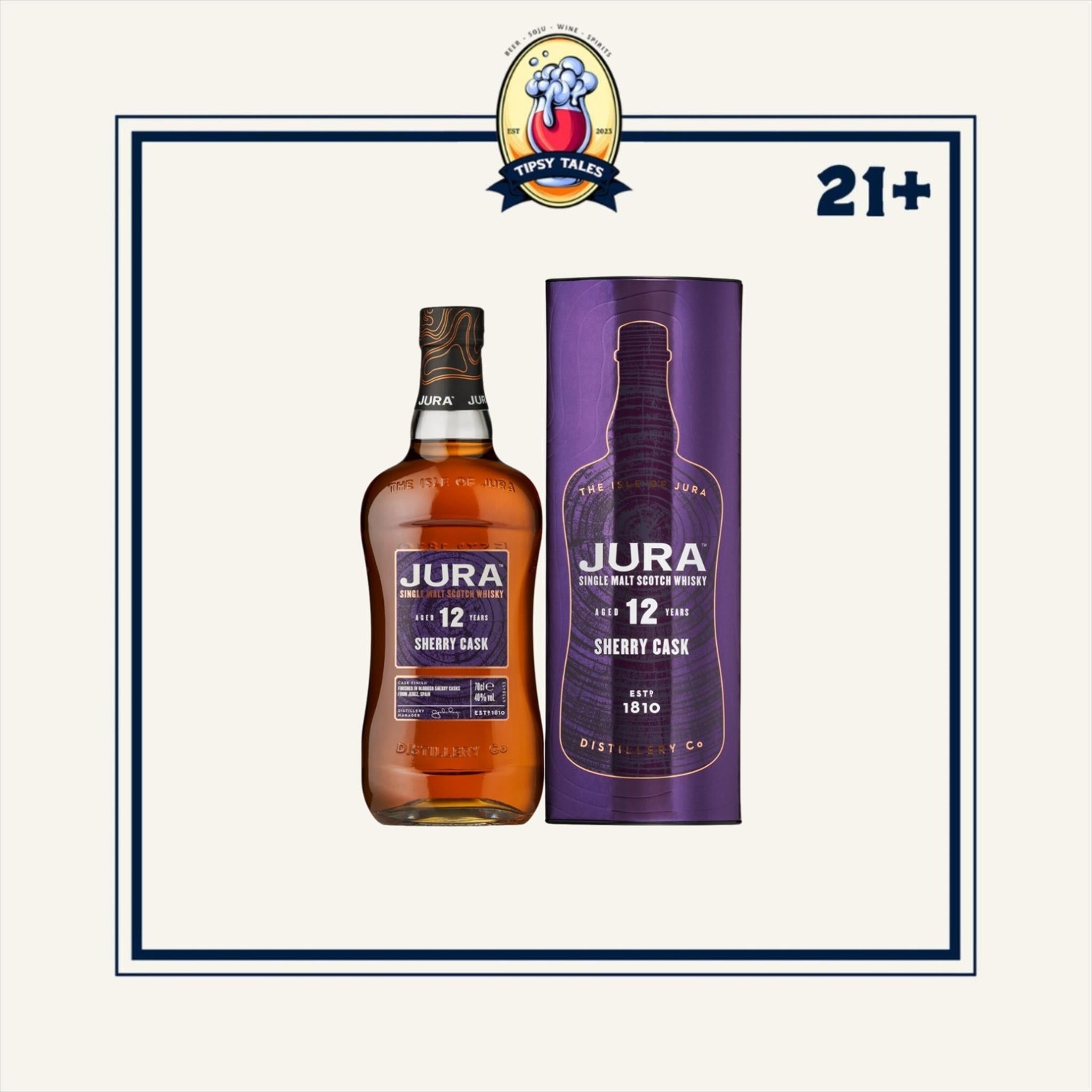 Jura 12 Aged Years Sherry Cask Single Malt Scotch Whisky 700ml 1