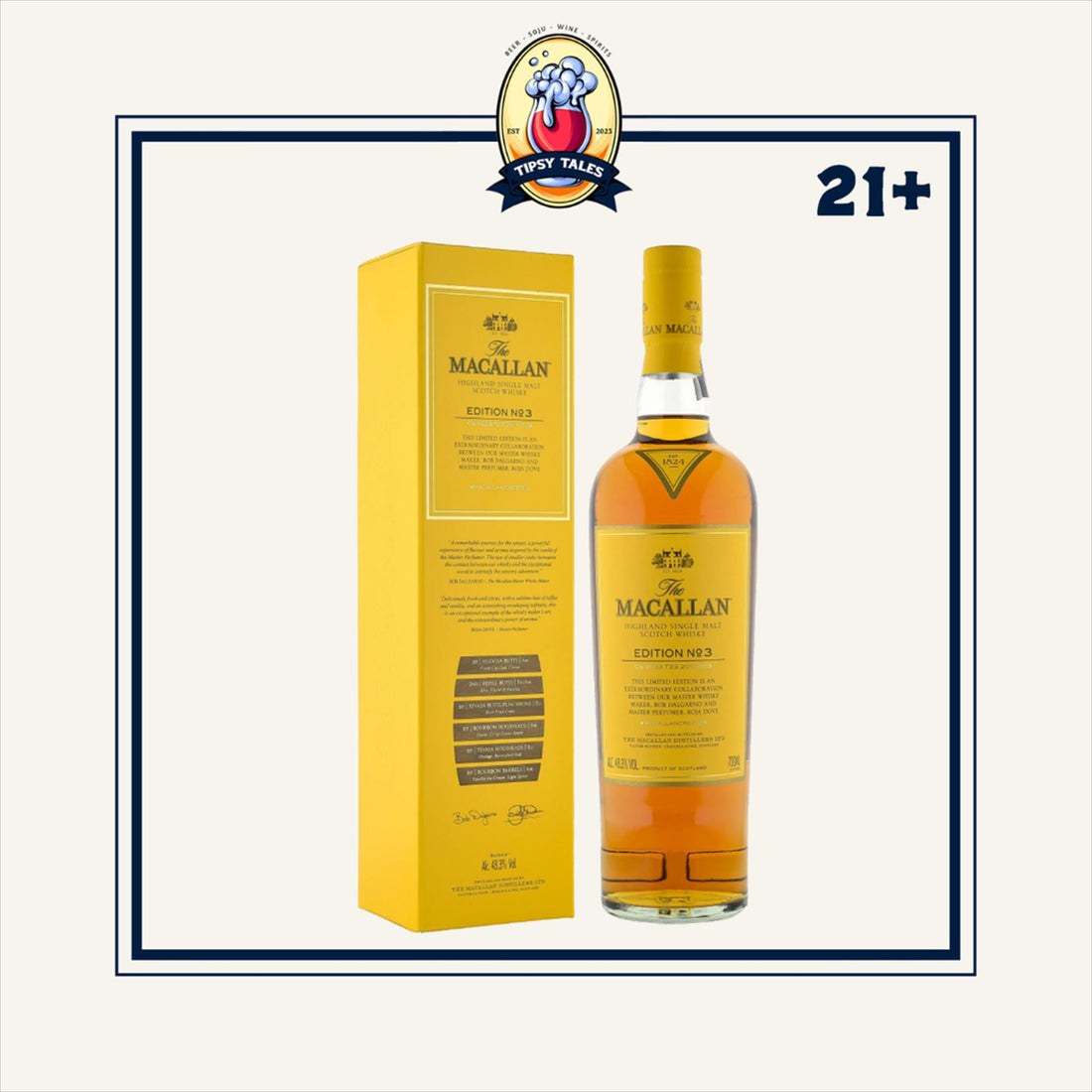 Macallan Edition No. 3 Single Malt Scotch Whisky 700ml 1