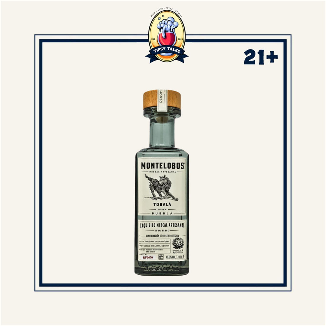 Montelobos Tobala Mezcal  Tequila 700ml 1