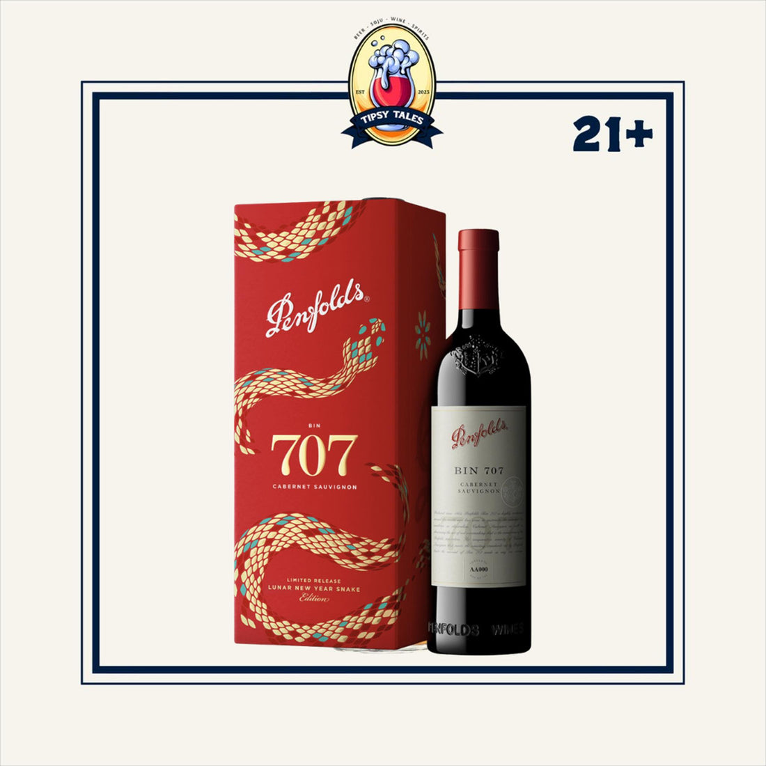 Penfolds Bin 707 Cabernet Sauvignon Year Of Snake 700ml 1