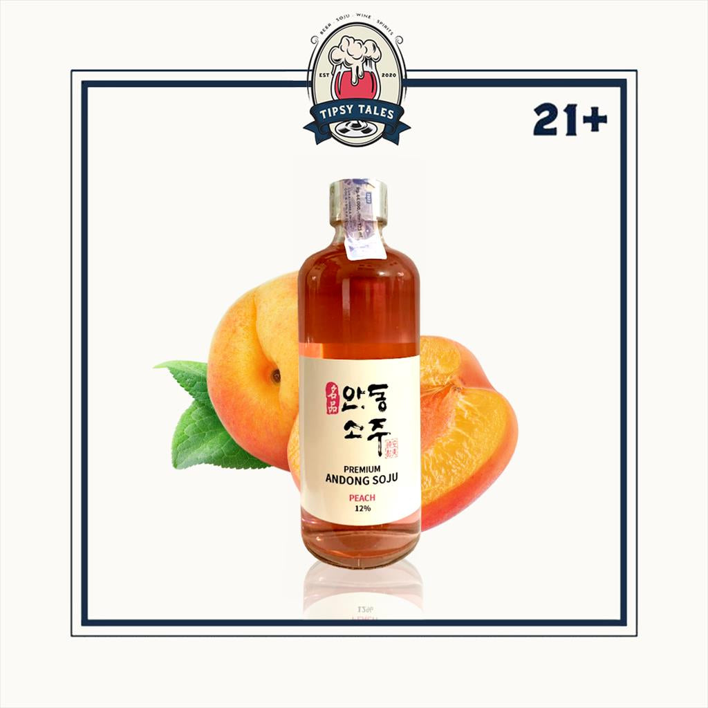 Premium Andong Soju Peach 375ml 1