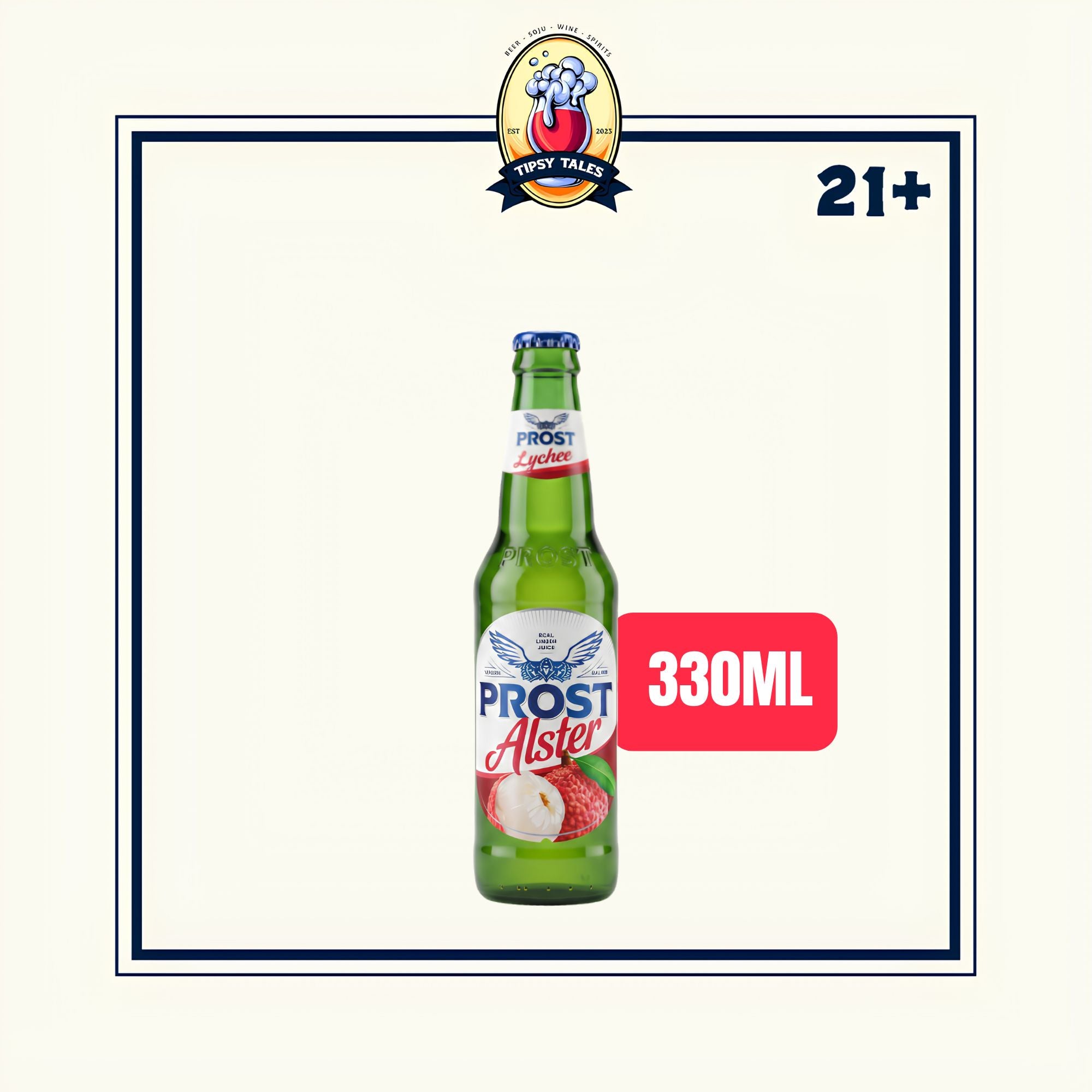 Prost Alster Lychee Pint 330ml 1