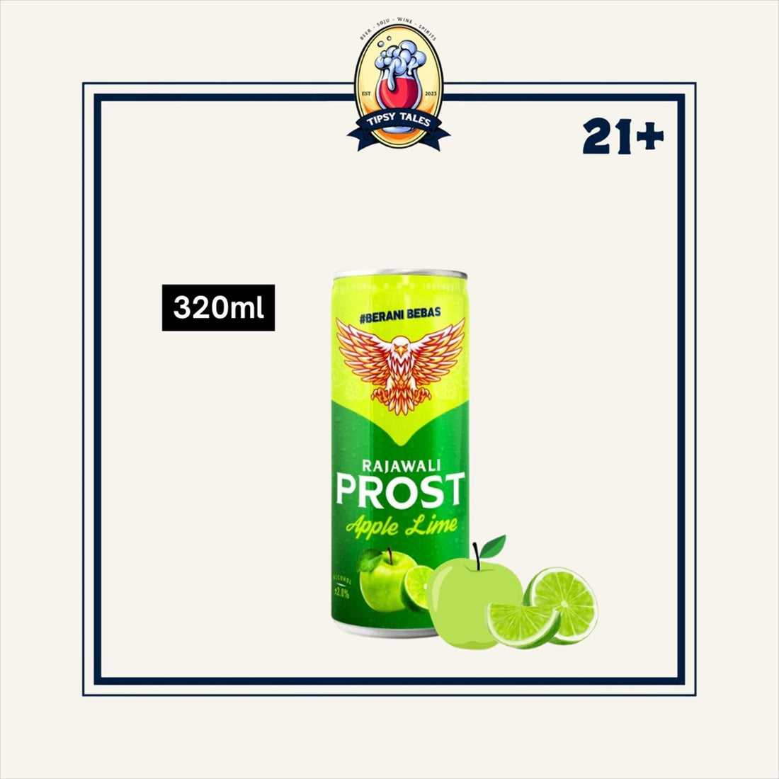 Prost Rajawali Apple Lime Can 320ml (Kaleng) 1