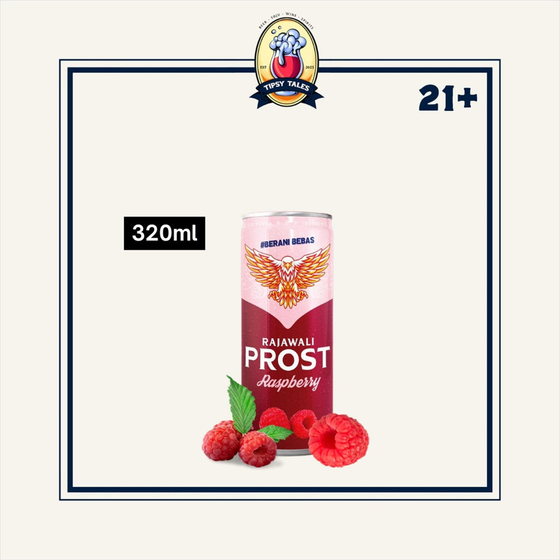 Prost Rajawali Raspberry Can 320ml (Kaleng) 1