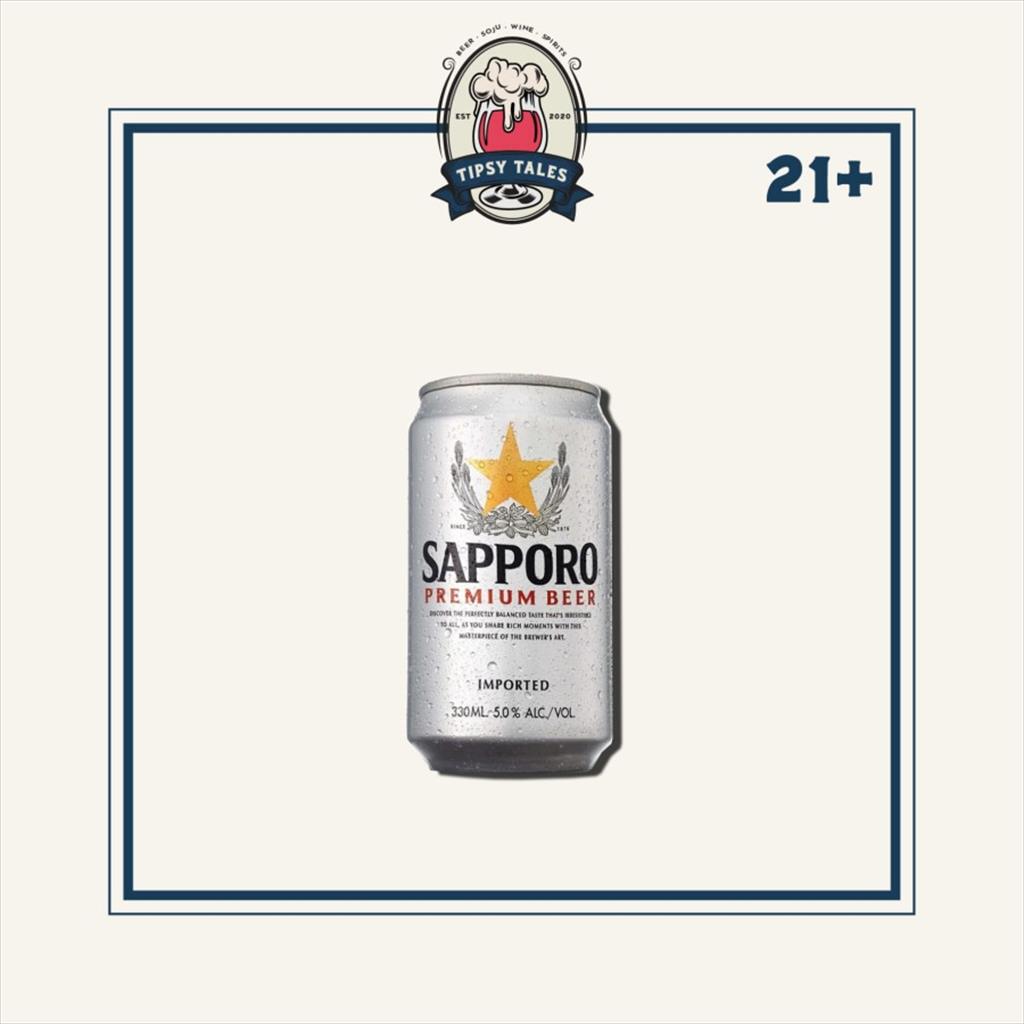 Sapporo Premium Beer Bir Jepang Import Kaleng 330ml 1