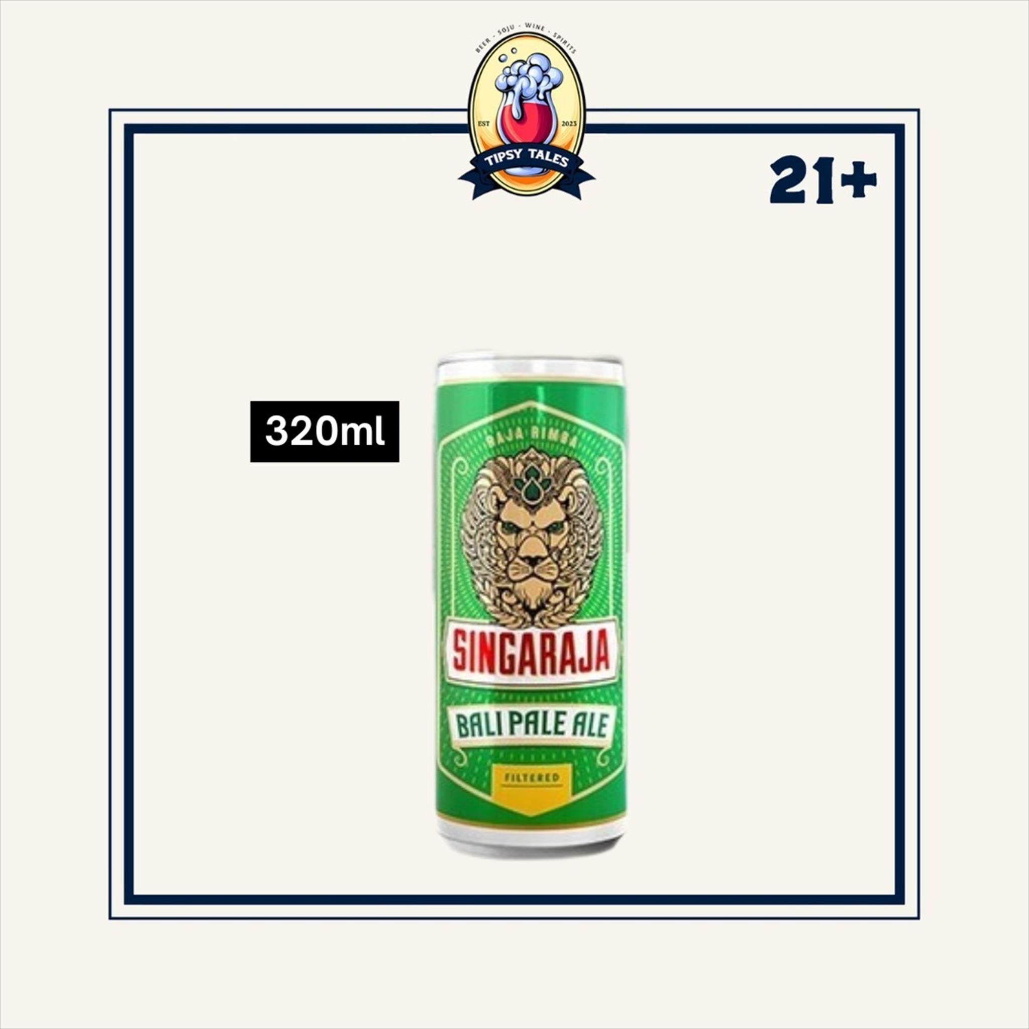 Singaraja Bali Pale Ale Filtered Can 320ml (Kaleng) 1