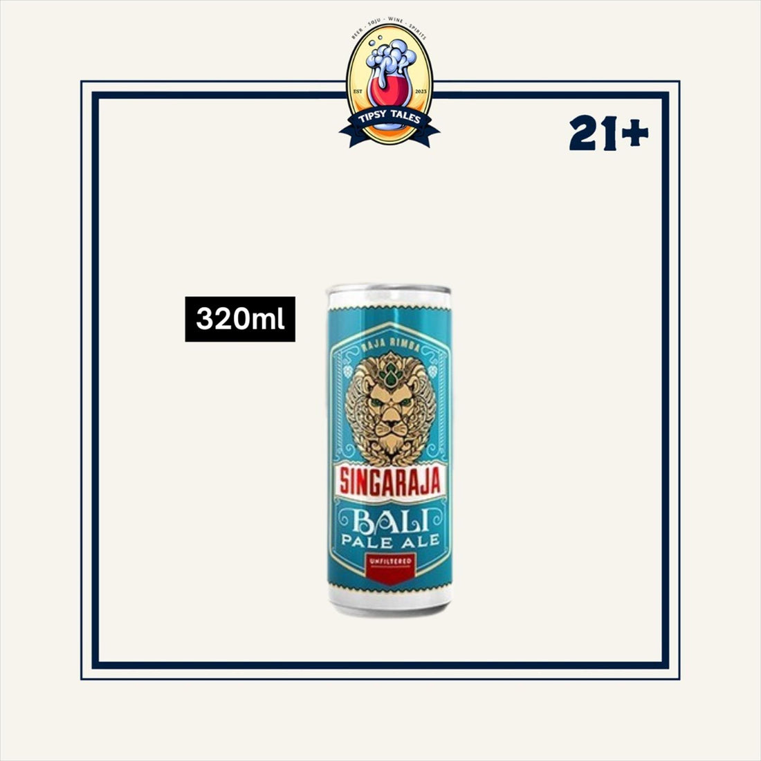 Singaraja Bali Pale Ale Unfiltered Can 320ml (Kaleng) 1