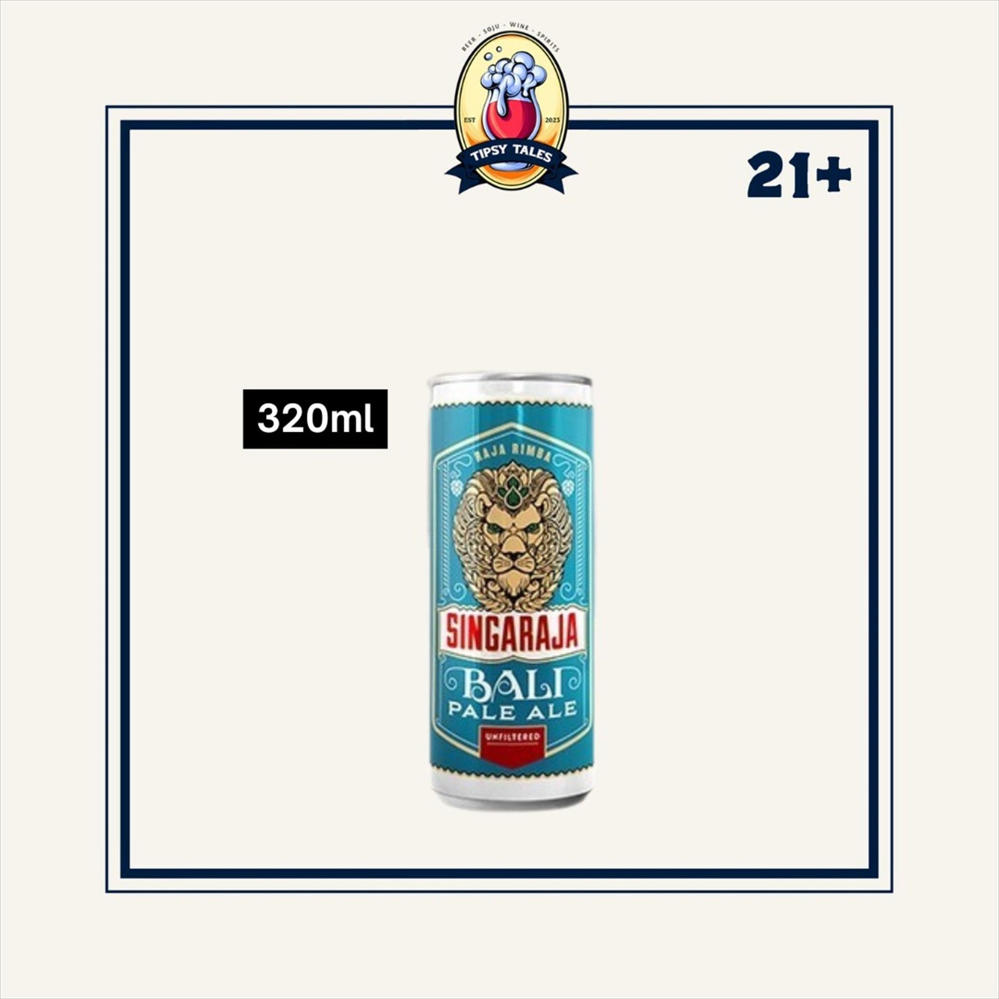 Singaraja Bali Pale Ale Unfiltered Can 320ml (Kaleng) 1