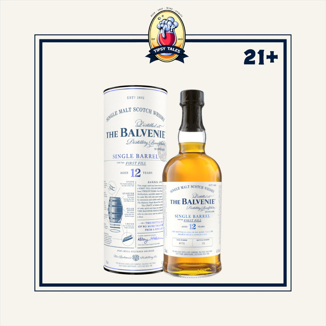 The Balvenie 12 Year OldSingle Barrel Whisky 700ml 1
