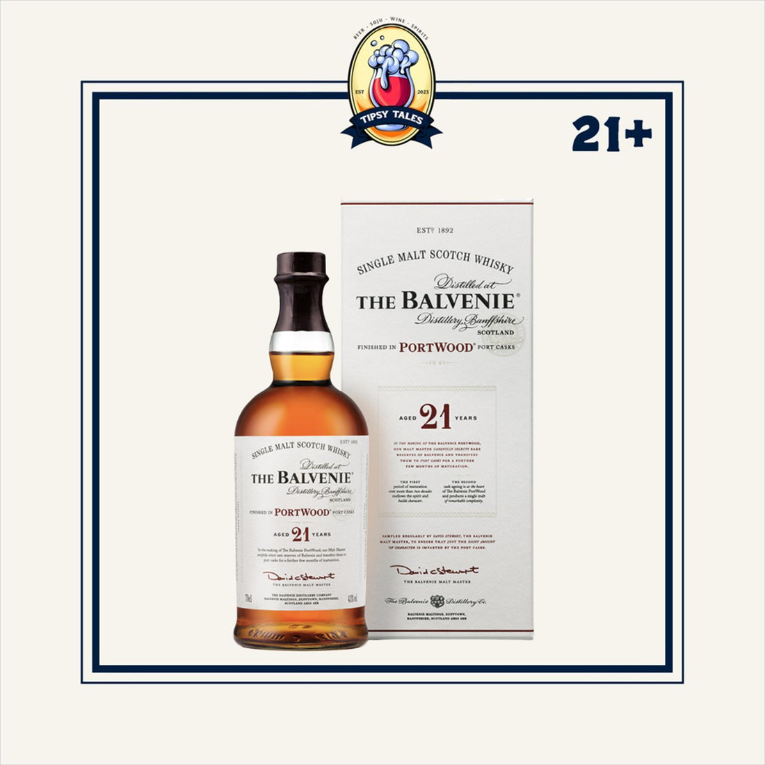 The Balvenie 21 Portwood 750ml 1