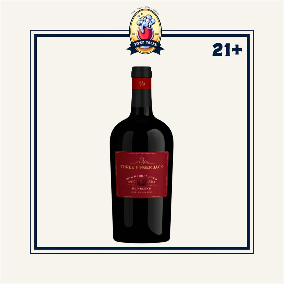 Three Finger Jack Rum Barrel  Aged Red Blend 1