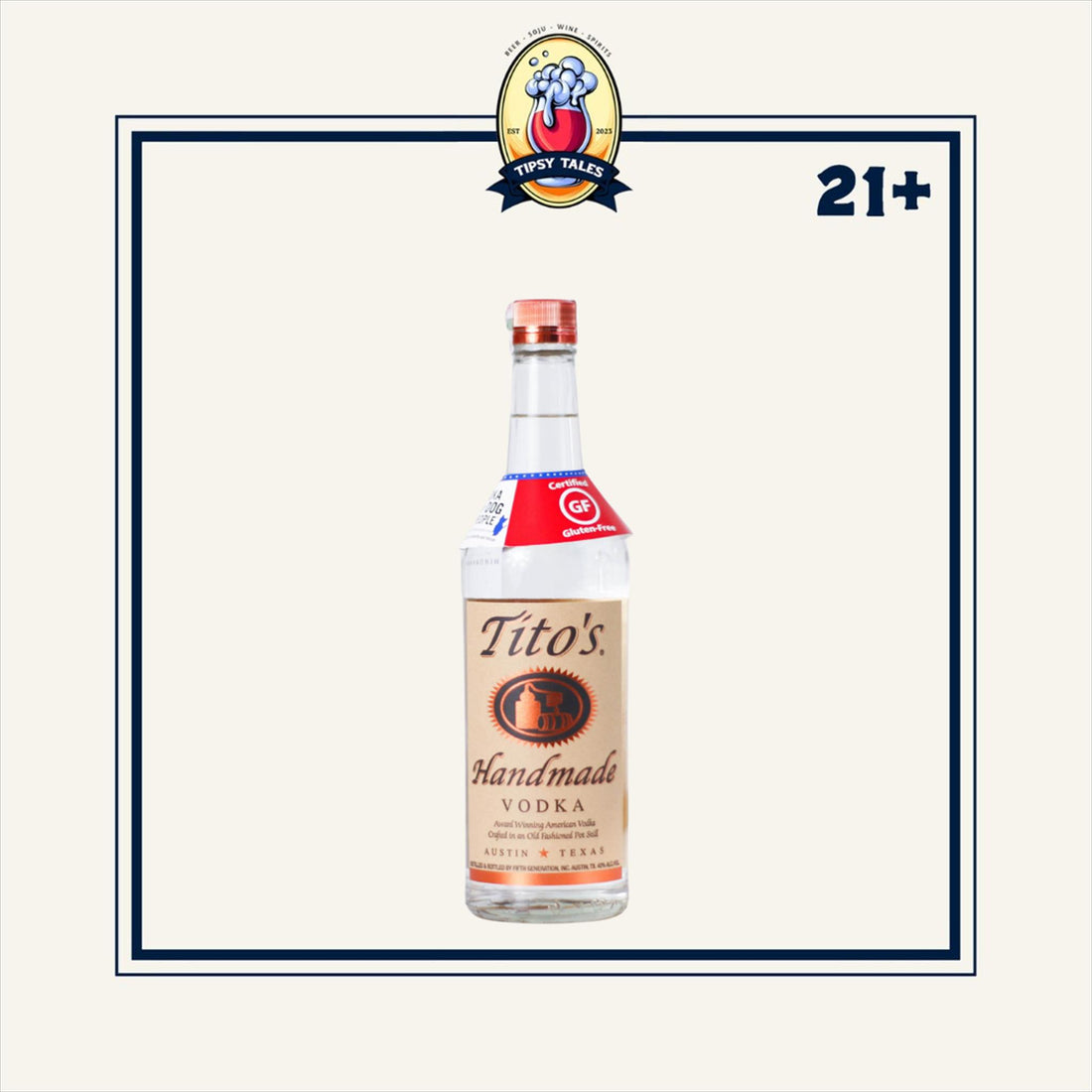 Titos Handmade Vodka 750ml 1