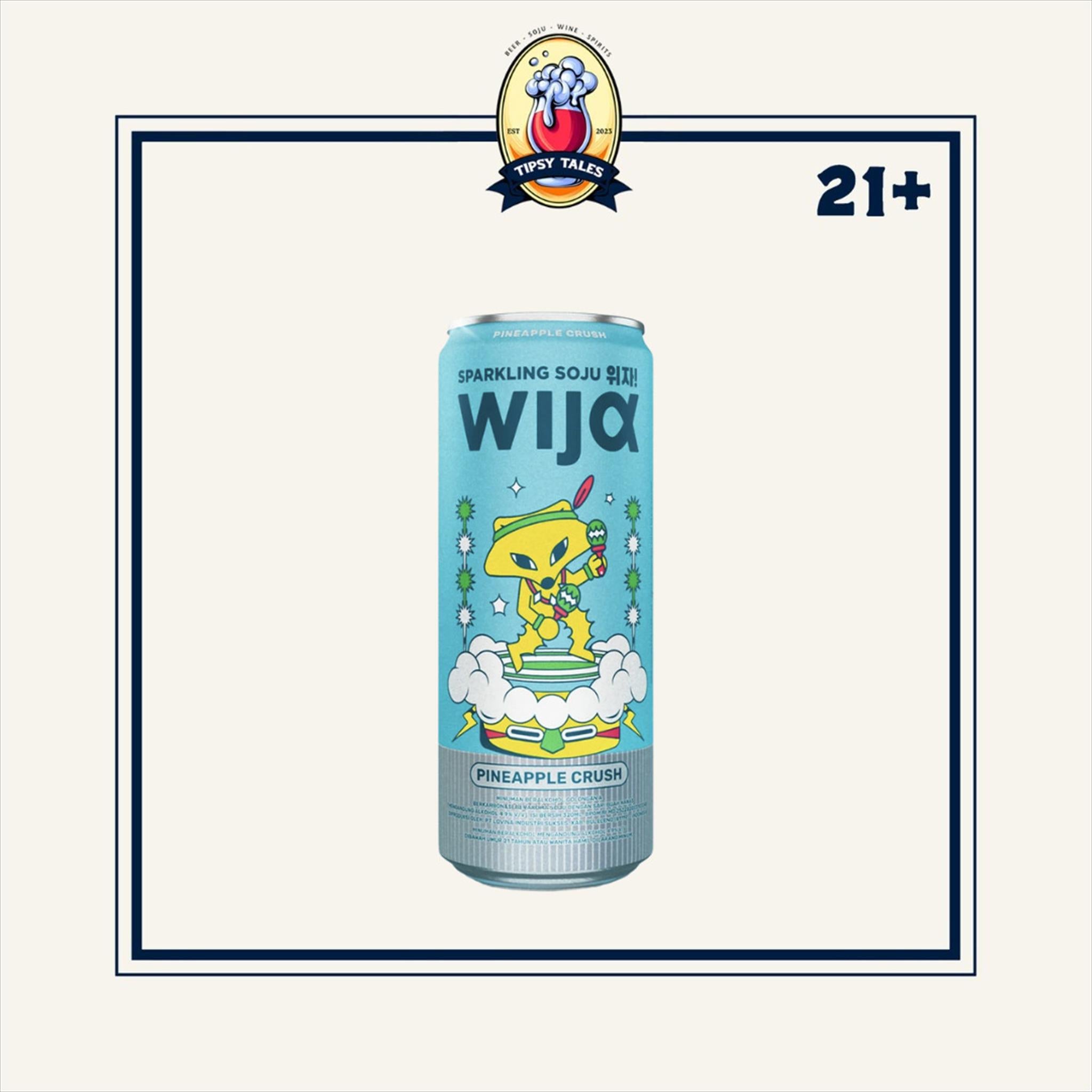 Wija Sparkling Soju Nanas Can 320ml 1