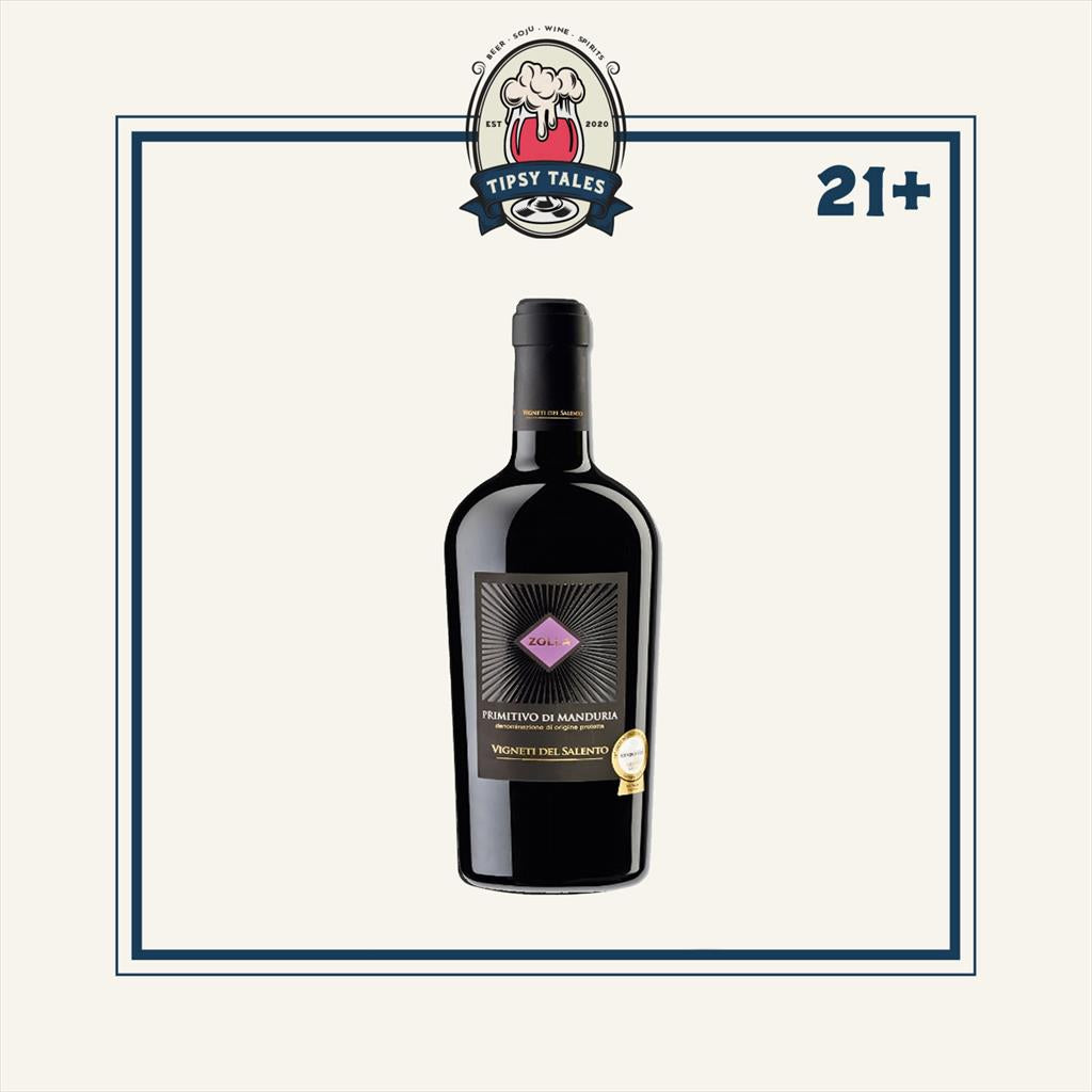 Zolla Primitivo di Manduria  Italian Red Wine 750ml 1